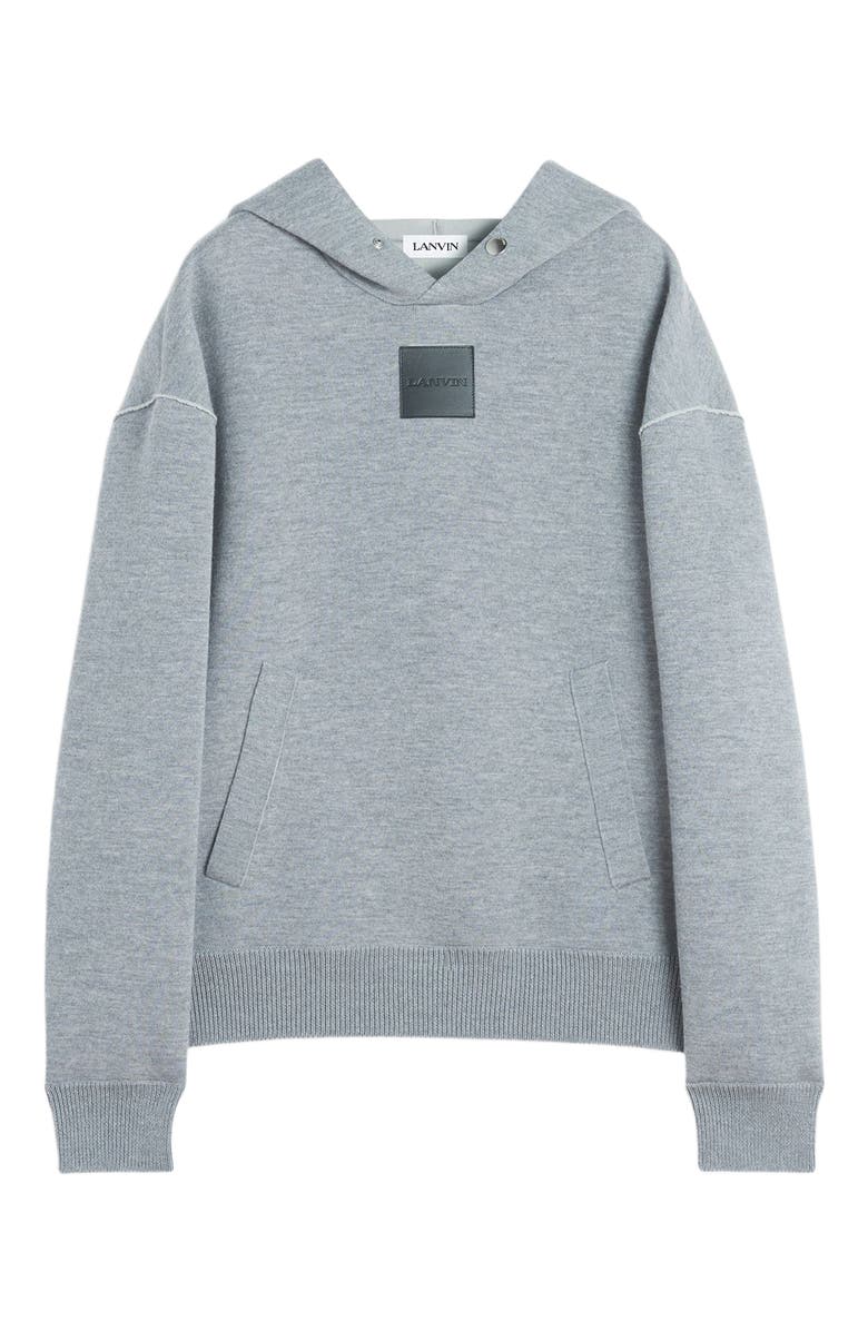 Lanvin BAGGY WOOL HOODIE, Alternate, color, 