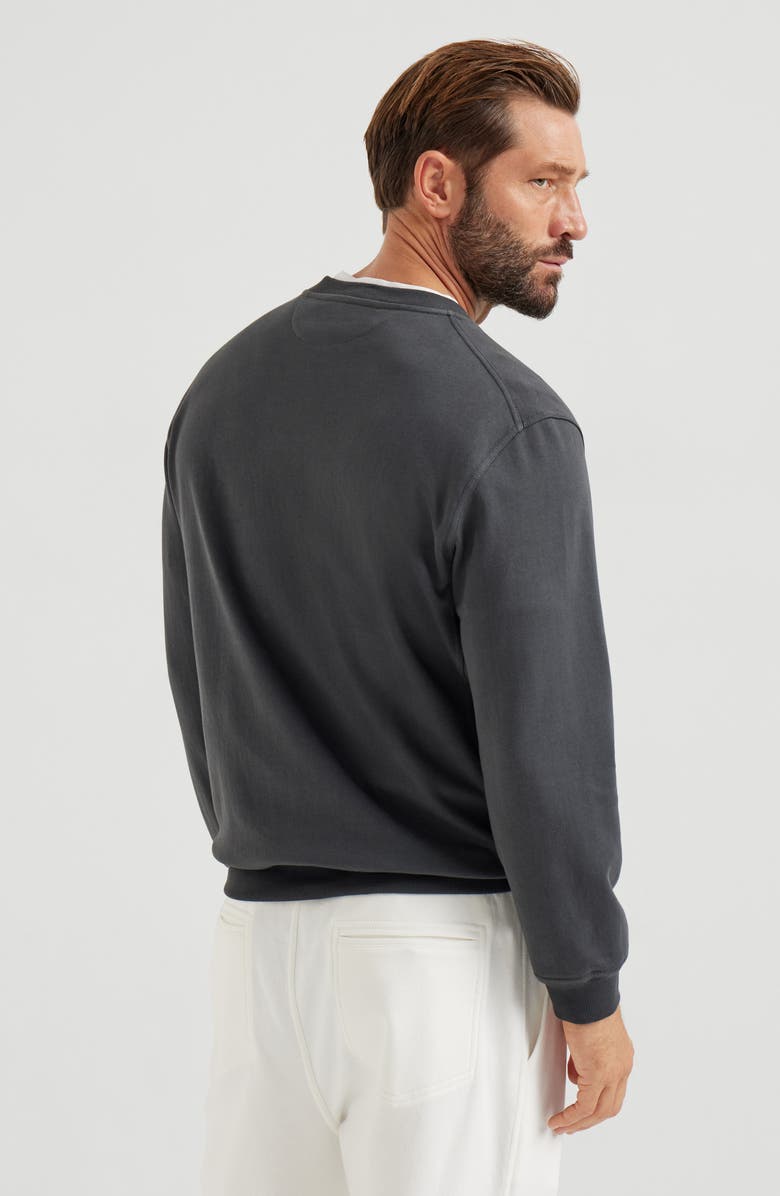 Brunello Cucinelli Sweatshirt with print, Alternate, color, Charcoal