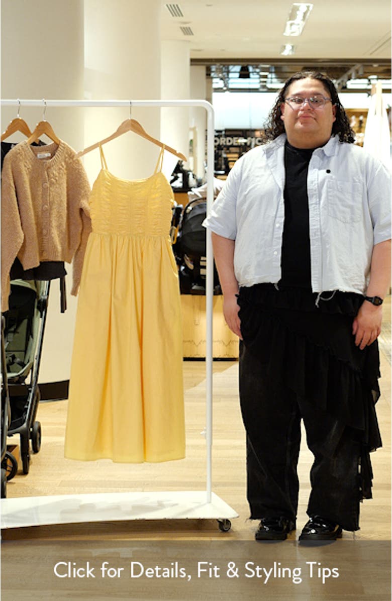 Smock Bodice Cotton Sundress, sales video thumbnail