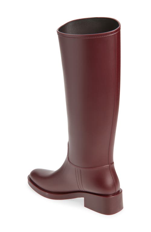 Jeffrey Campbell Torrential Knee High Boot In Burgundy