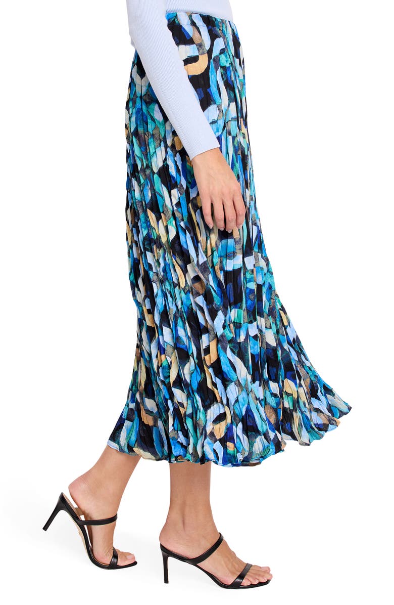 NIC+ZOE Wave Links Maxi Skirt, Alternate, color, Blue Multi