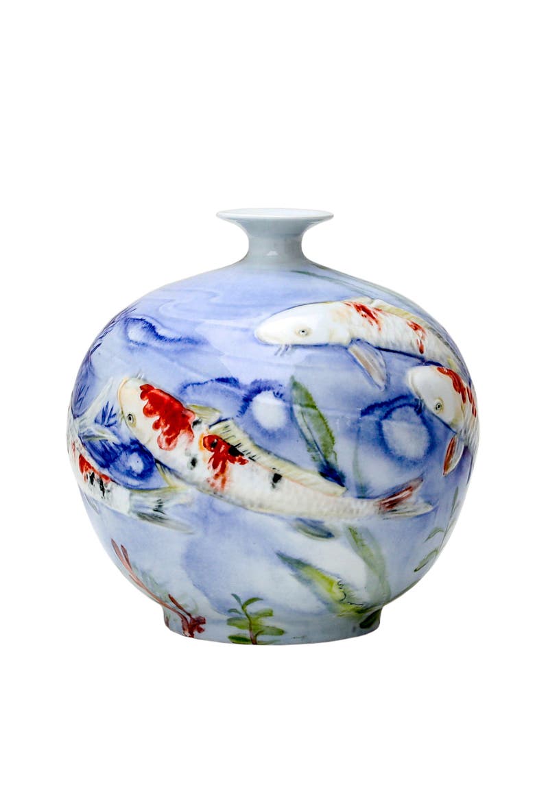 Fish Bottle Vase, Main, color, MULTICOLOR