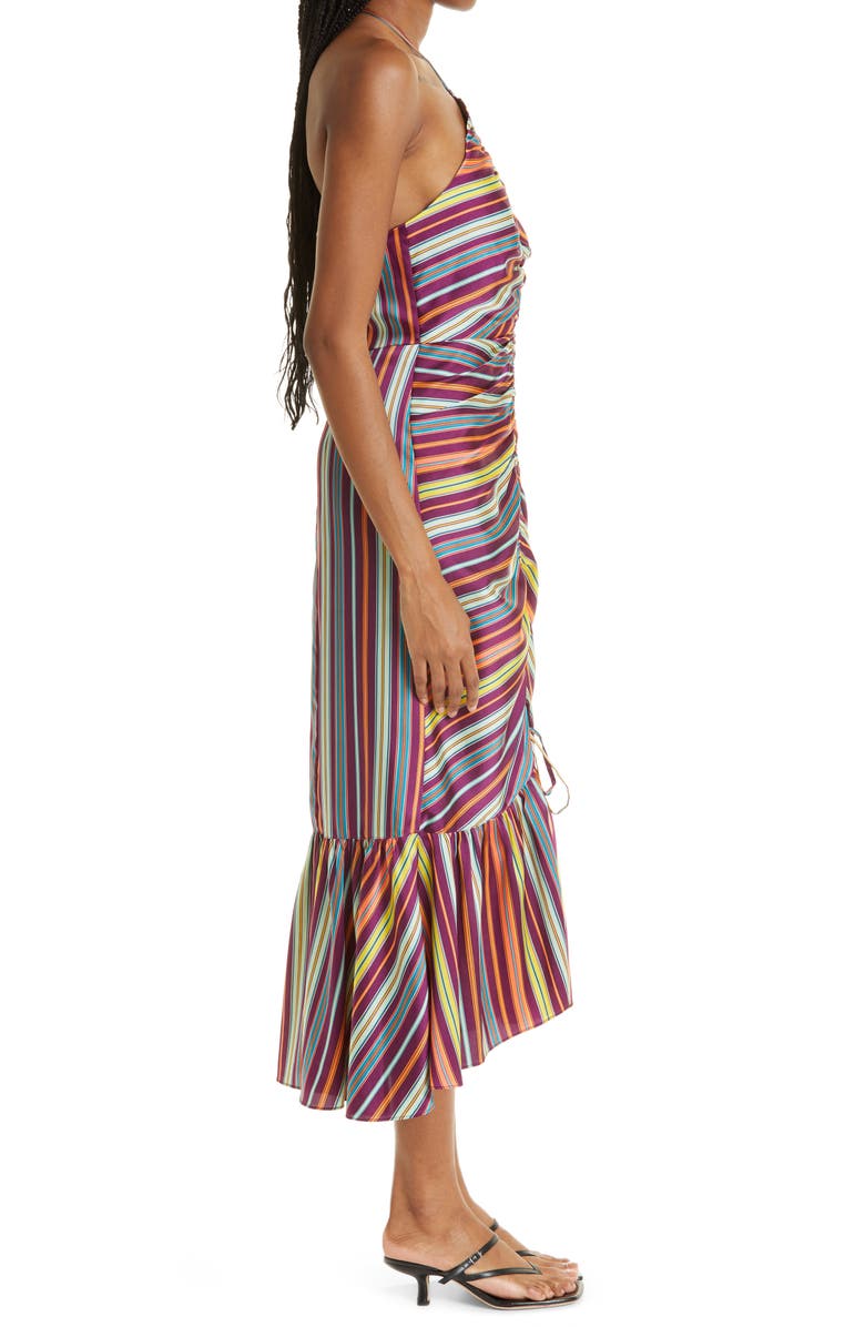 Cinq à Sept Clifton Halter Neck Midi Dress, Alternate, color, 