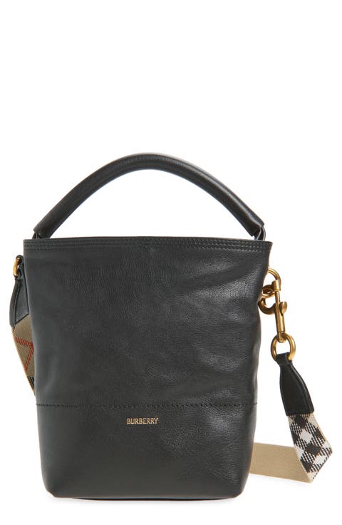 Mini B Clip LeatherBucket Bag