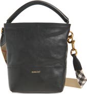 Burberry Mini B Clip LeatherBucket Bag