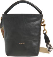 Burberry Mini B Clip LeatherBucket Bag