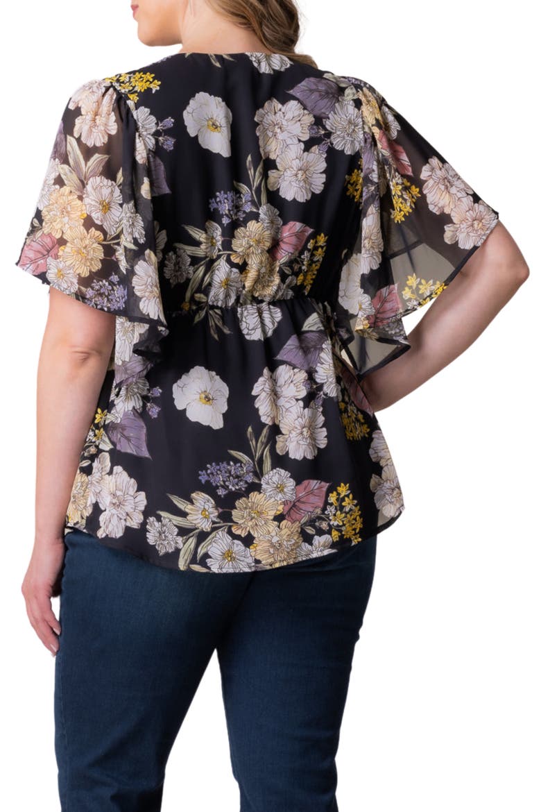 Seaside Serenade Top, Alternate, color, MIDNIGHT PEONY PRINT
