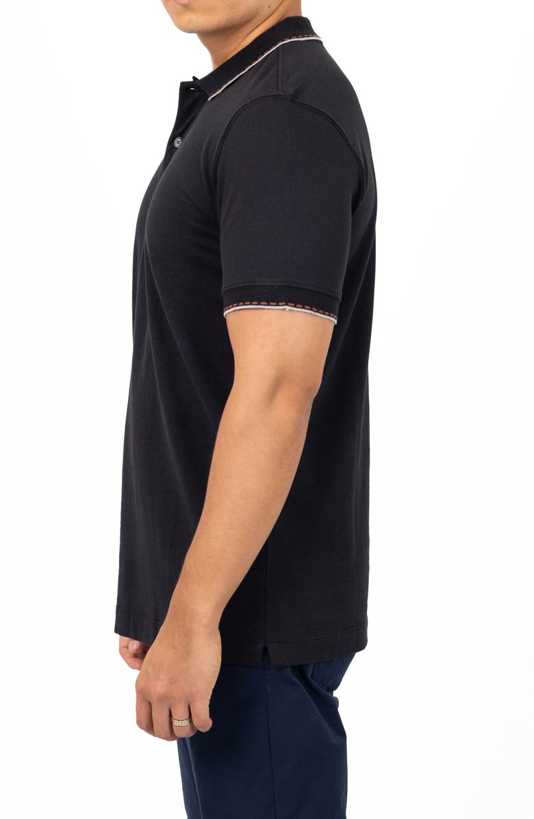 VELLAPAIS Lara Tipped Cotton Polo, Alternate, color,