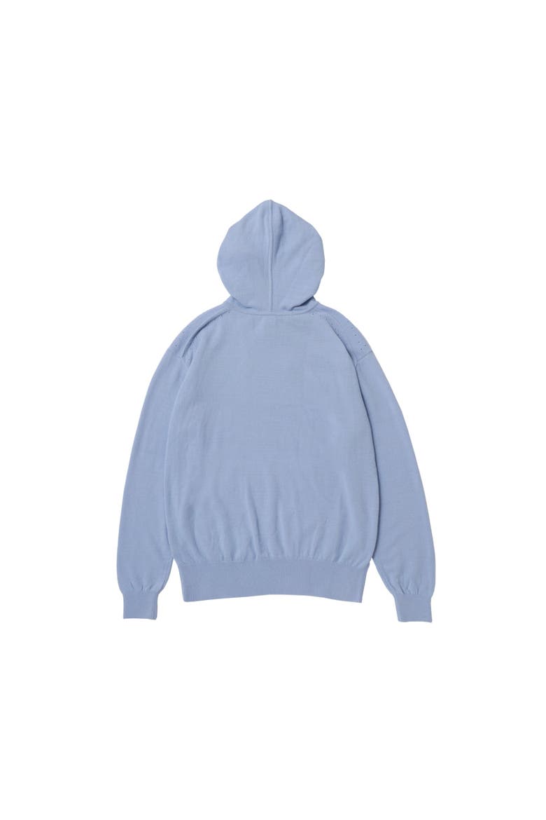 Knitted Hoodie, Alternate, color, Blue