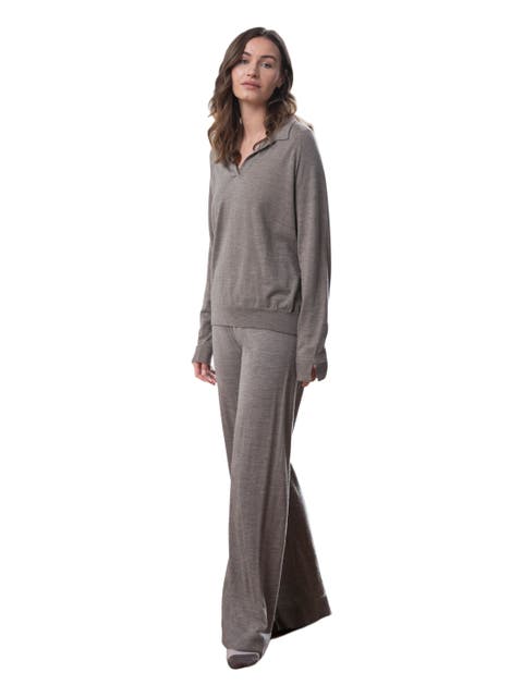 Wide Leg Merino Lounge Pants