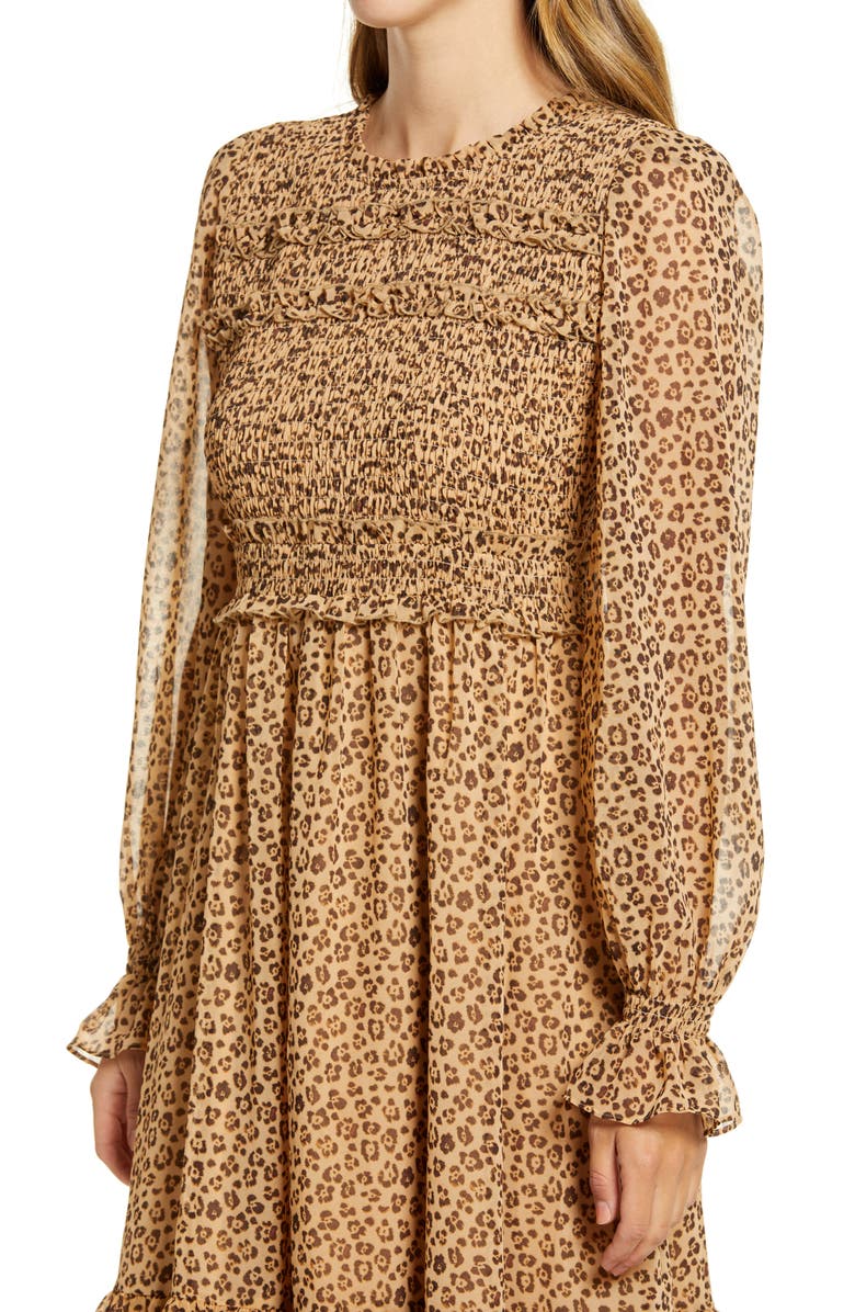 Rachel Parcell Smocked Ruffle Dress, Alternate, color,