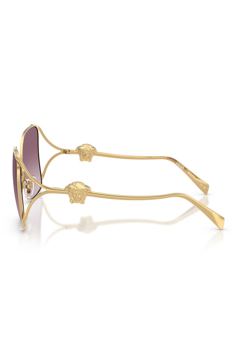 62mm Oversize Square Sunglasses, Alternate, color, GOLD / VIOLET MIRROR SILVER