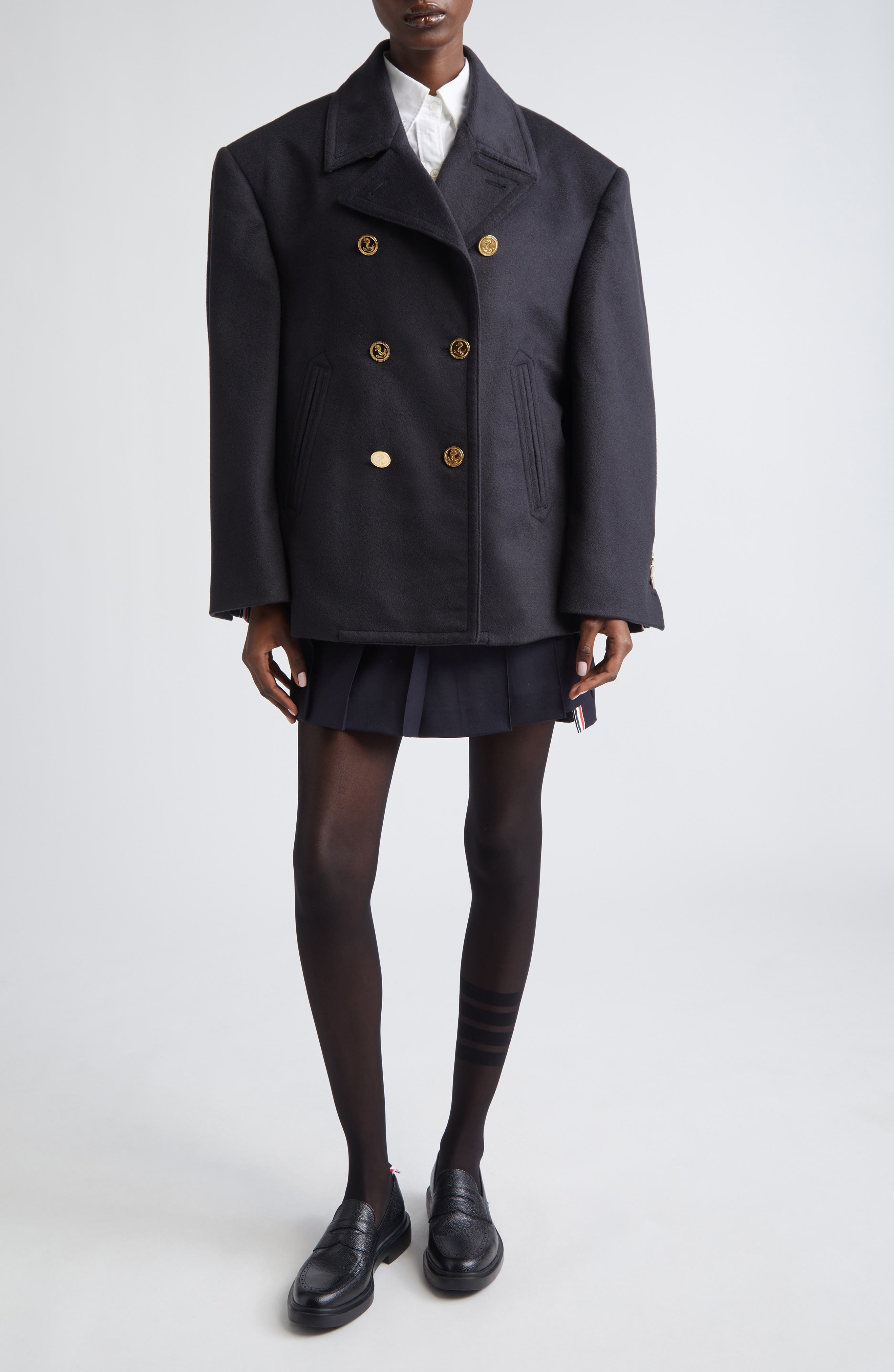 Oversize Cashmere Peacoat - image 2