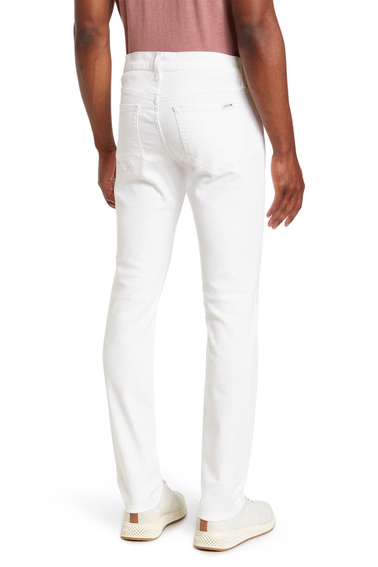 Slim Fit Solid Jeans, Alternate, color, WHITE