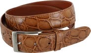 Trafalgar Toby Mock Turtle Embossed Italian Leather 35mm Belt