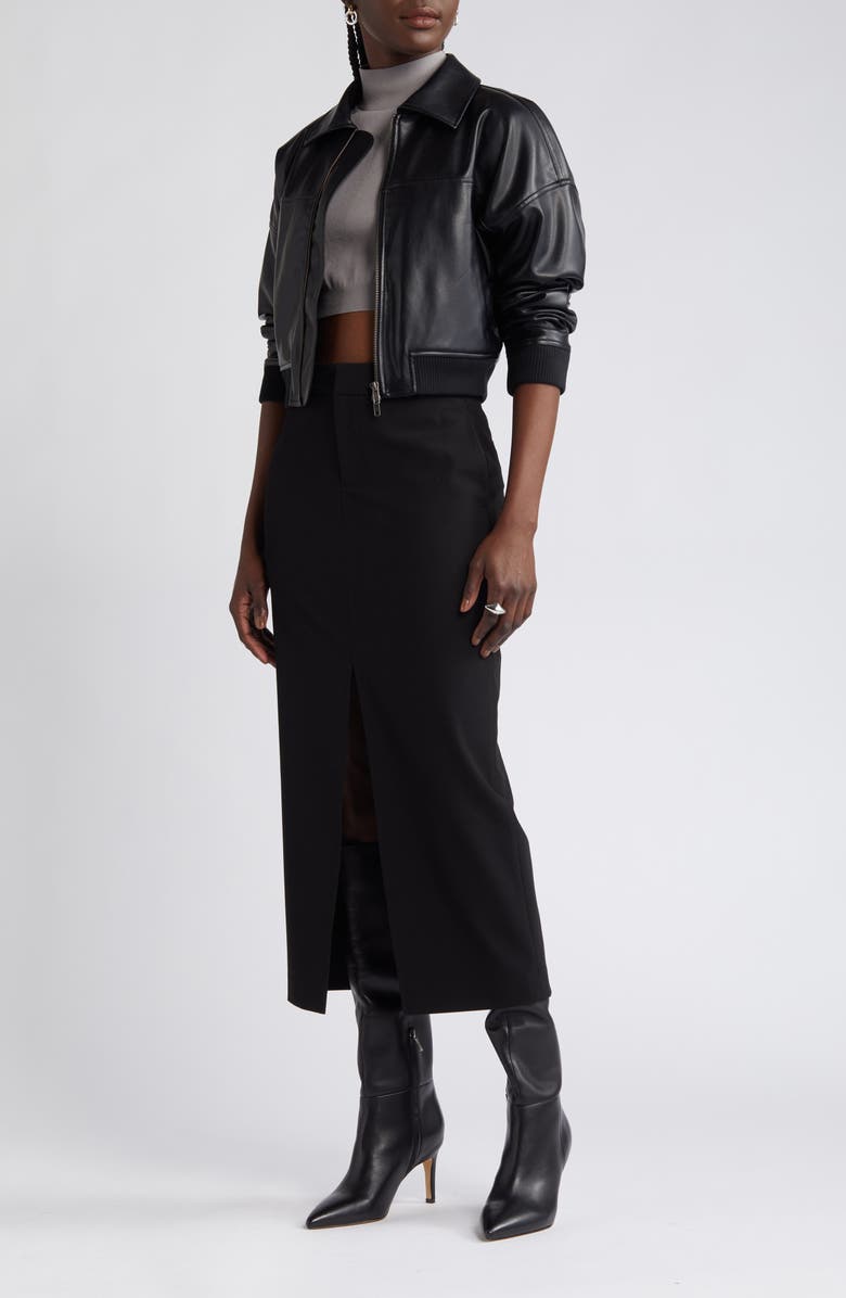 Open Edit Suited Midi Column Skirt, Alternate, color,