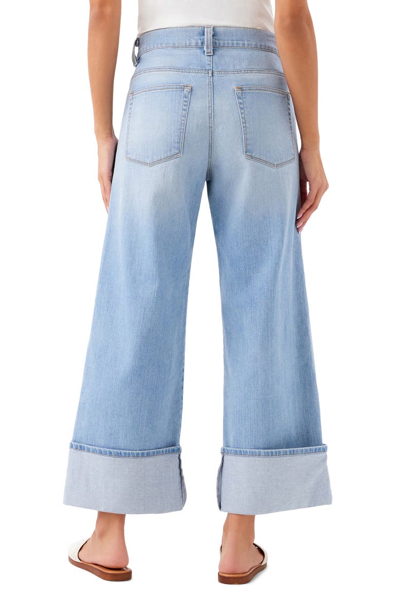 Cuffed Crop Jeans, Alternate, color, DENIM