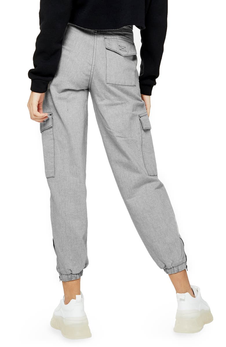 Topshop Judo Cargo Jogger Pants, Alternate, color, 