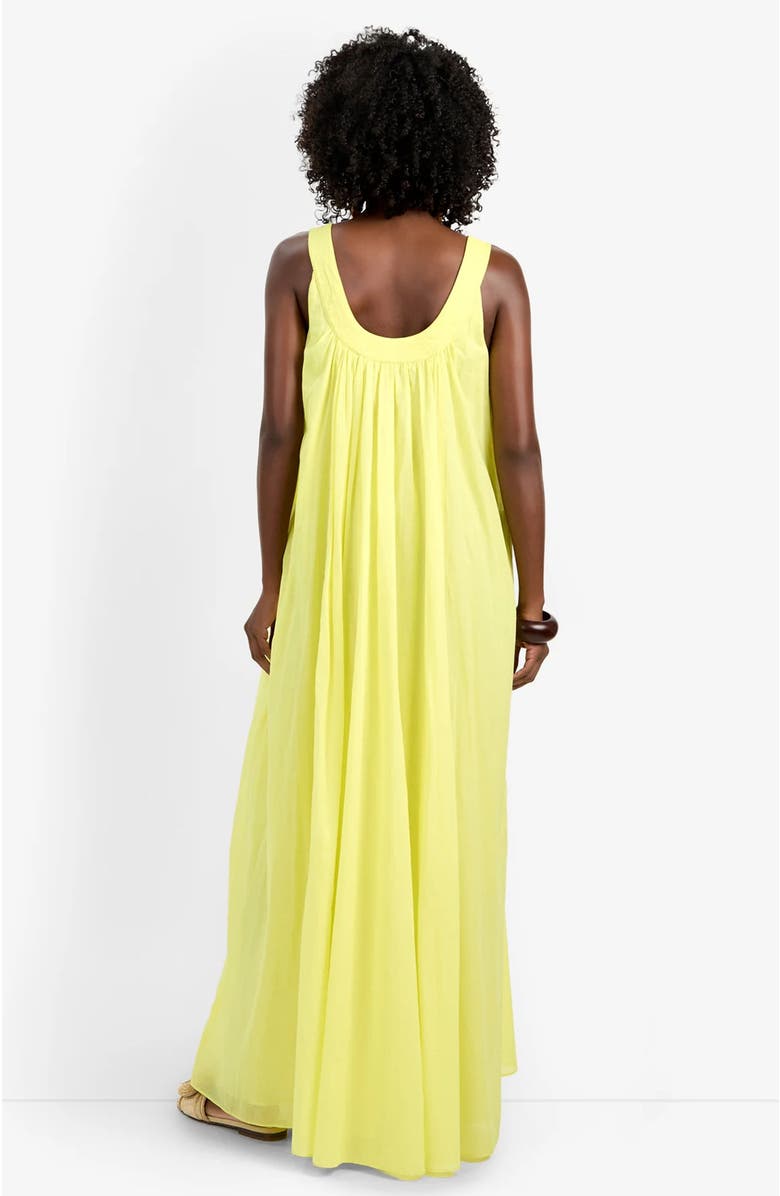Trina Turk Jianna Sleeveless Cotton Dress, Alternate, color, Citrus