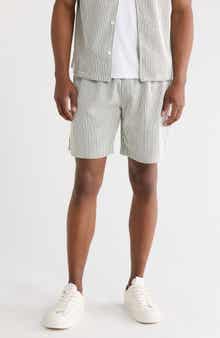 FLEECE FACTORY Rib Stripe Shorts