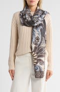 Vince Camuto Rosette Colorblock Supersoft Square Scarf