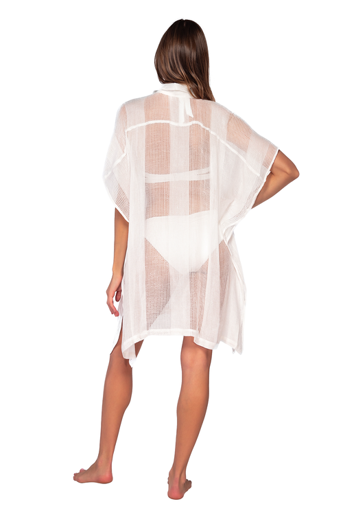 Shop Sunsets Shore Thing Cover-up Tunic In Paloma