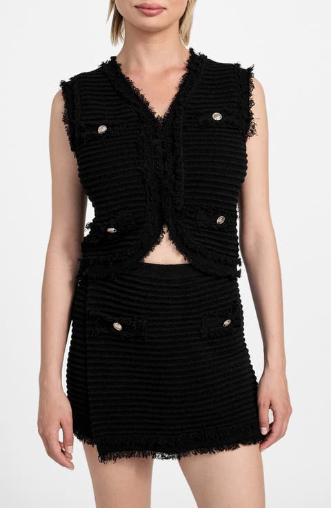 Malina Bouclé Ottoman Stitch Vest