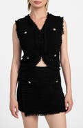 GUESS Malina Bouclé Ottoman Stitch Vest