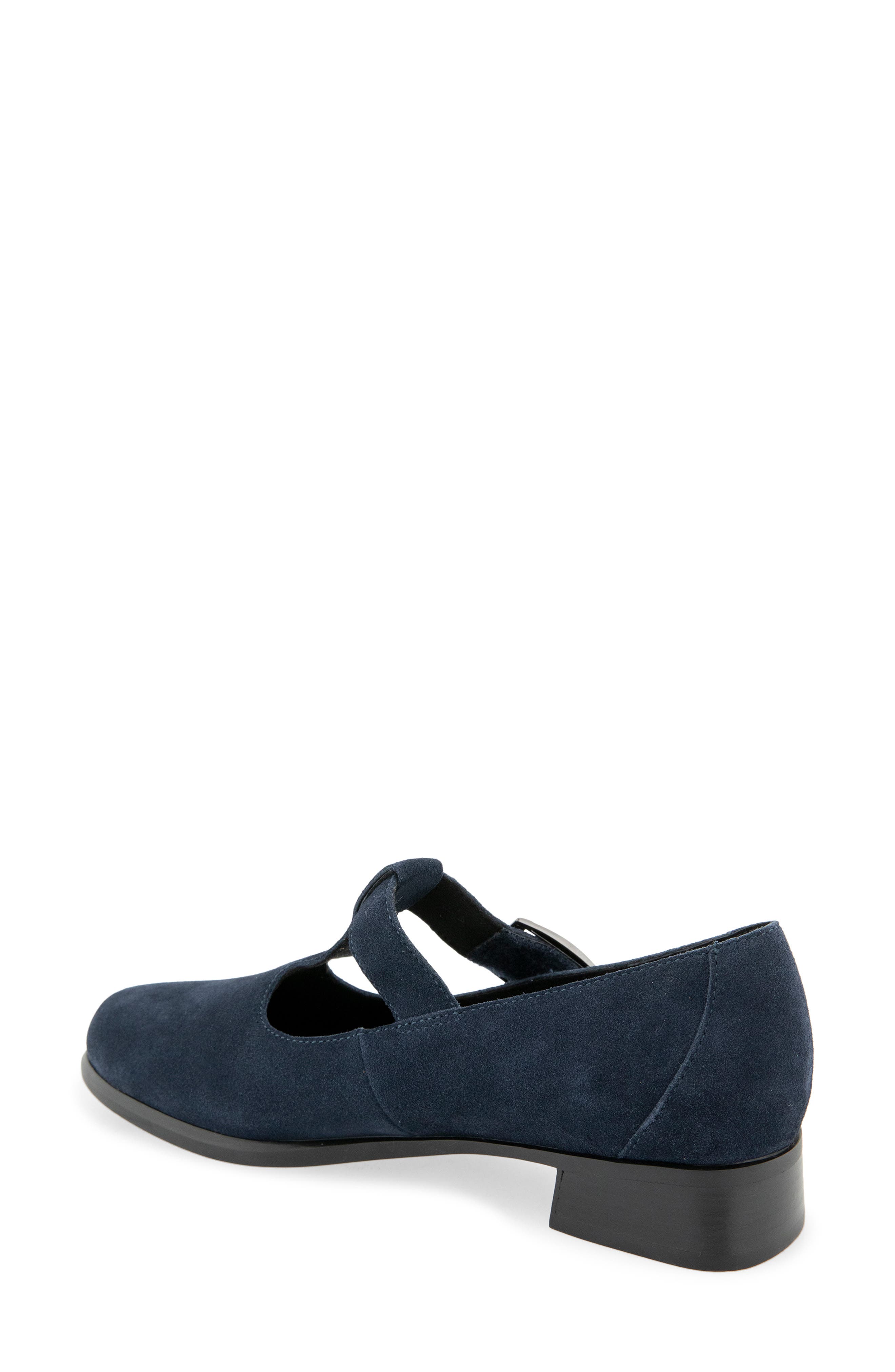Carmen Leather Pump, Alternate, color, NAVY SUEDE