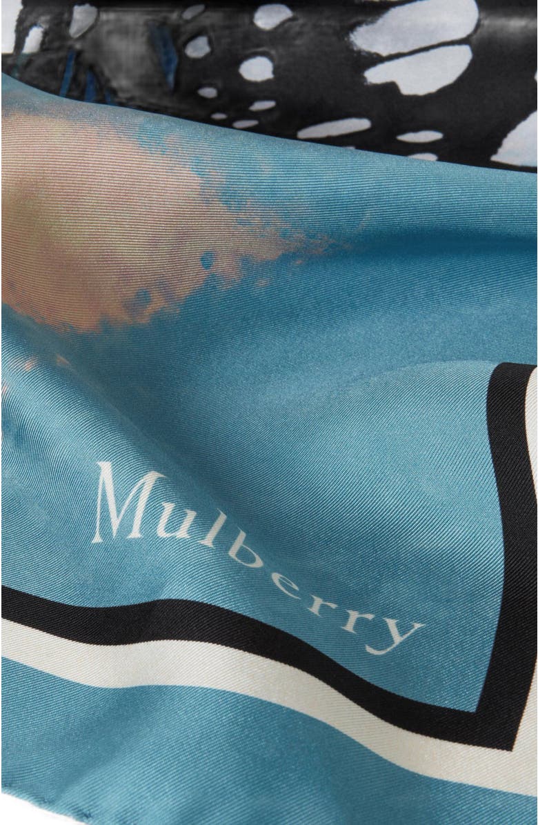 Mulberry Printed Silk Scarf, Alternate, color,