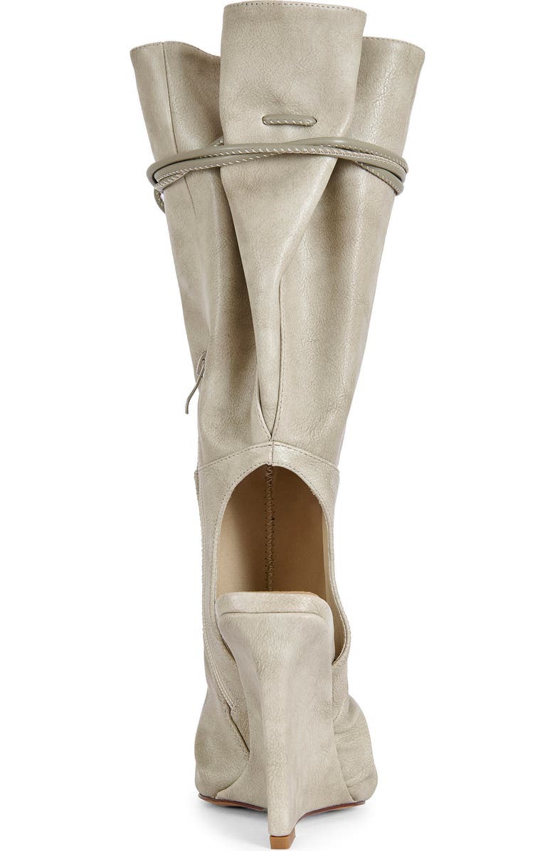 AZALEA WANG Vailen Open Toe Wedge Bootie, Alternate, color,