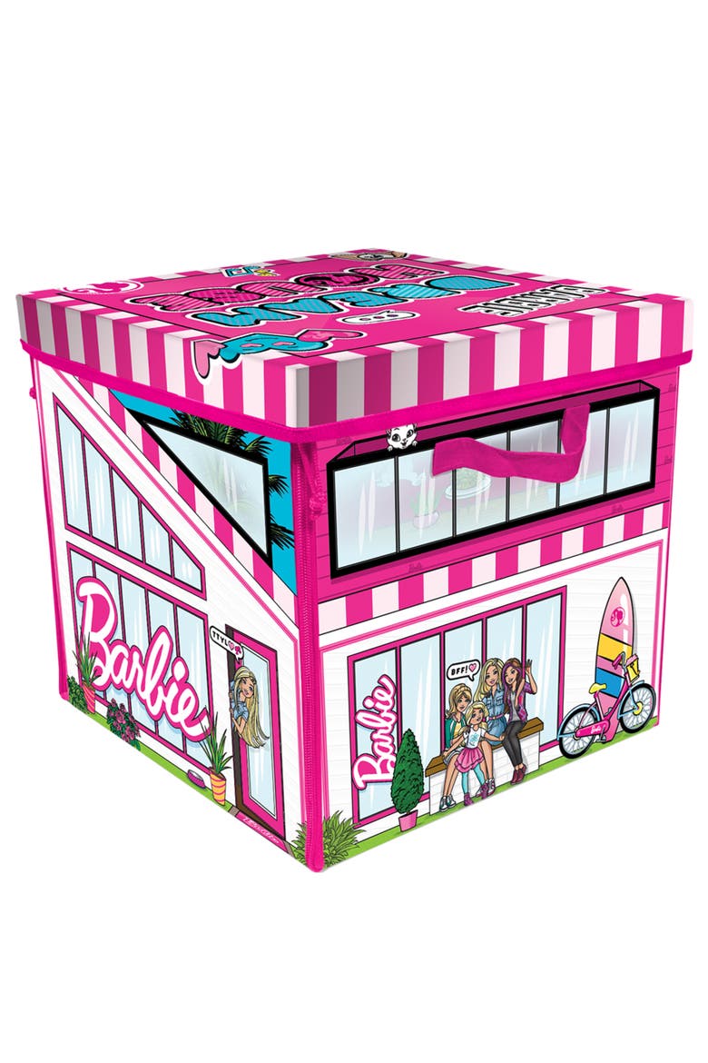 ZipBin Barbie Dreamhouse Toy Box, Alternate, color, Multicolored