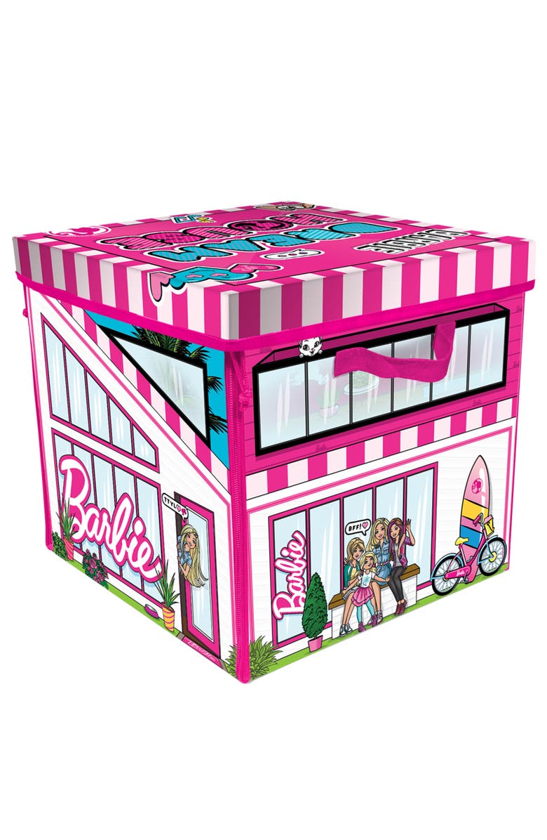 Tara Toy ZipBin Barbie Dreamhouse Toy Box, Alternate, color, Multicolored