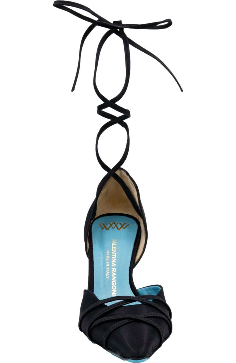 Valentina Rangoni Febe Ankle Wrap D
Orsay Pumps, Alternate, color, Black Raso