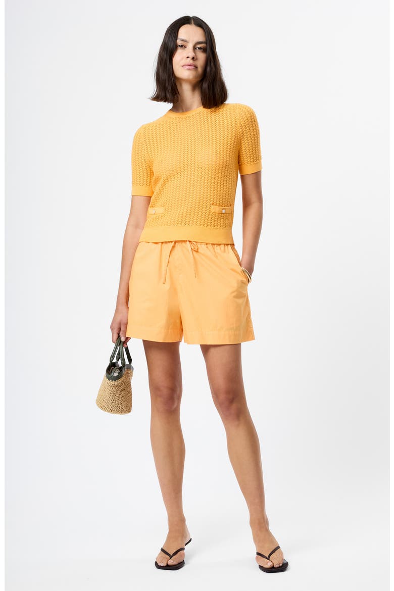 Mozart Micro Scallop Stitch Top, Alternate, color, CLEMENTINE