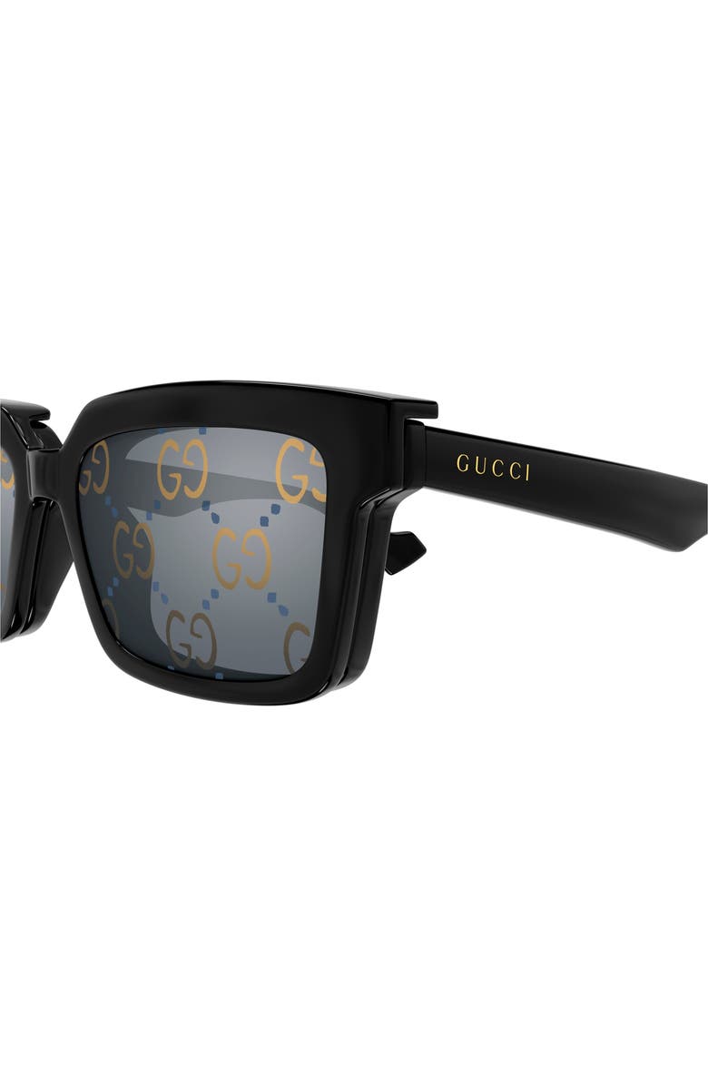 Gucci 54mm Square Sunglasses, Alternate, color, 