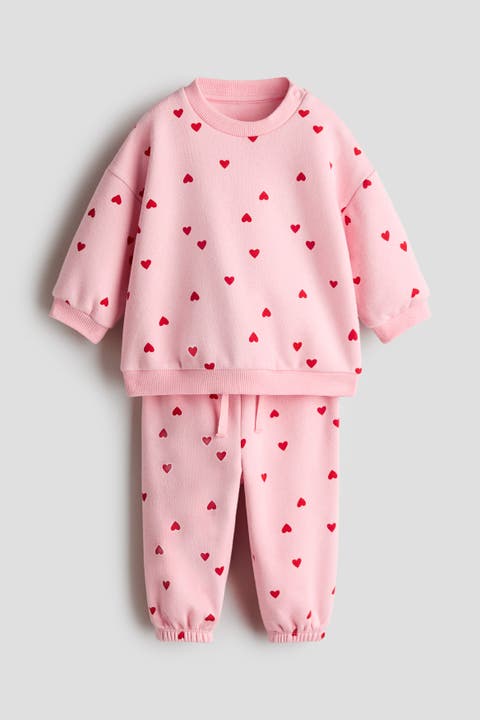 2-piece Printed Sweatshirt Set