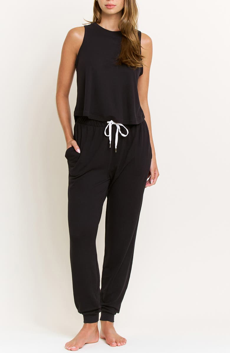 Honeydew Star Seeker Brushed Jersey Tank & Pant Pajamas, Main, color, 