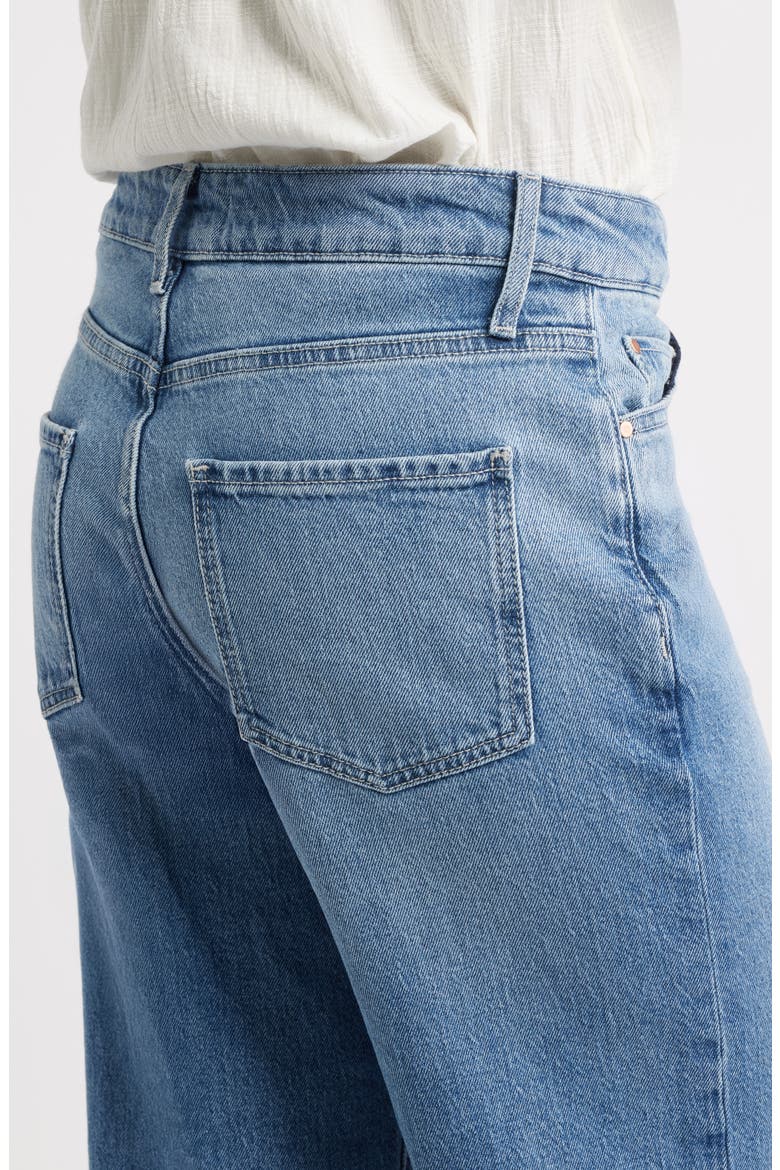 High Waist Denim Wide Leg Jeans, Alternate, color, BLUE WASH