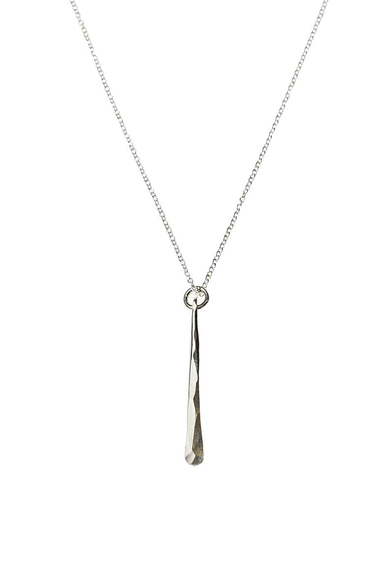 August Duster Pendant Necklace, Main, color, SILVER