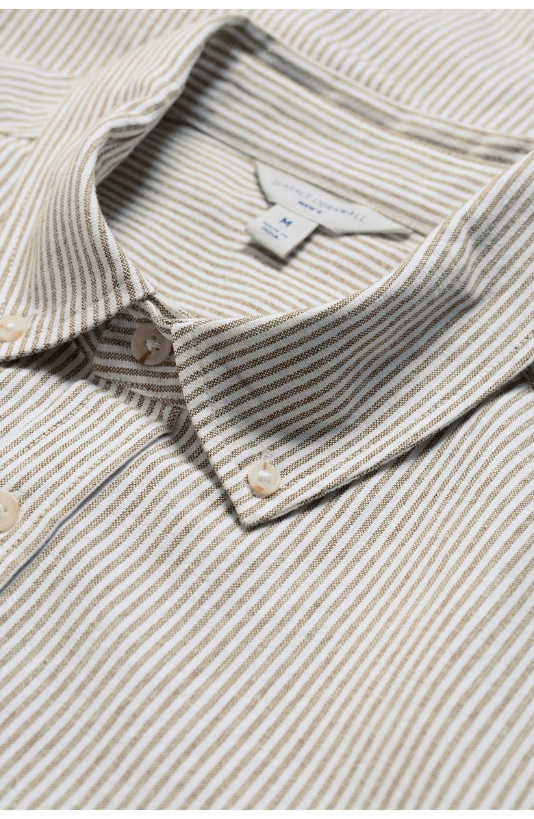 Seasalt Cornwall Jenken Stripe Organic Cotton Button-Down Oxford Shirt, Alternate, color, Woodchopper Creek