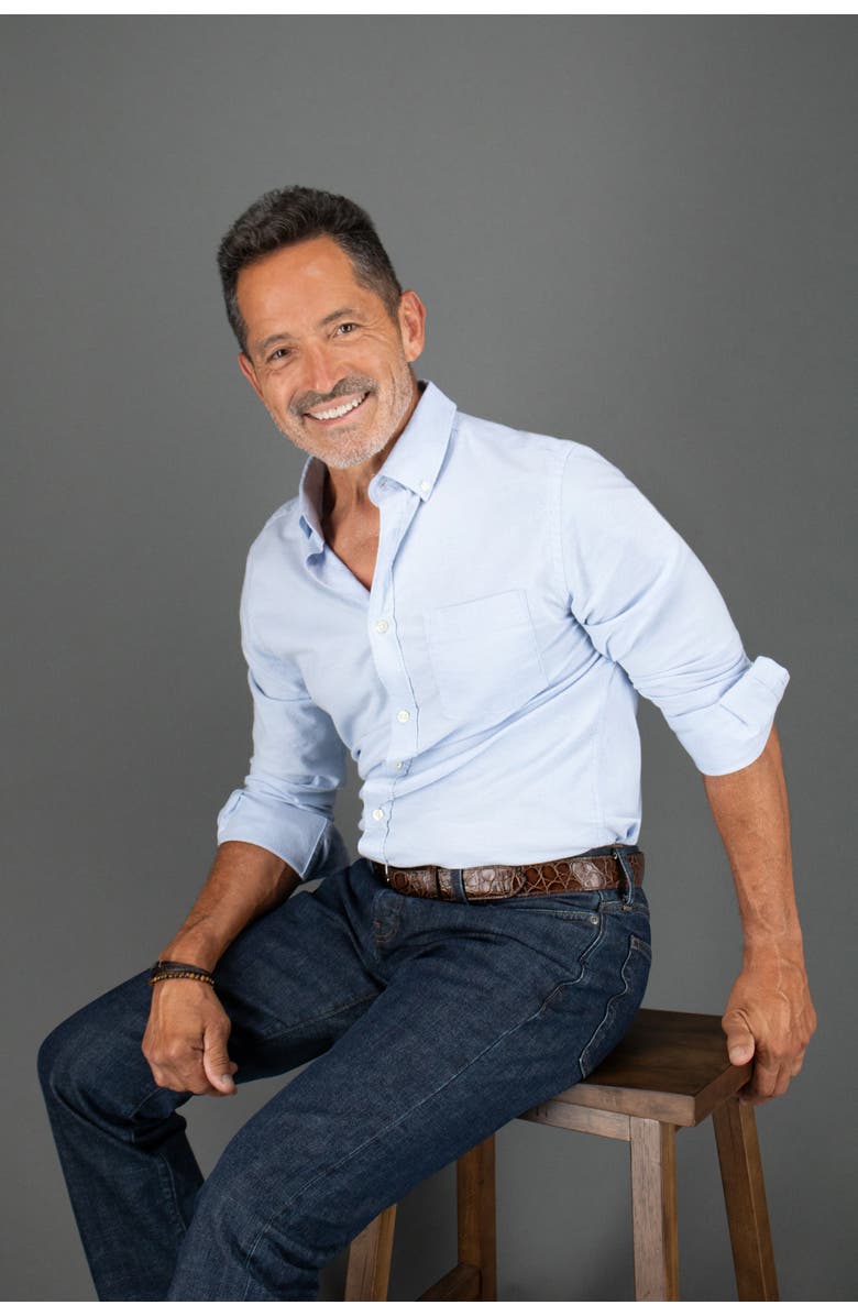 Trafalgar Toby Mock Turtle Embossed Italian Leather 35mm Belt, Alternate, color, Brown