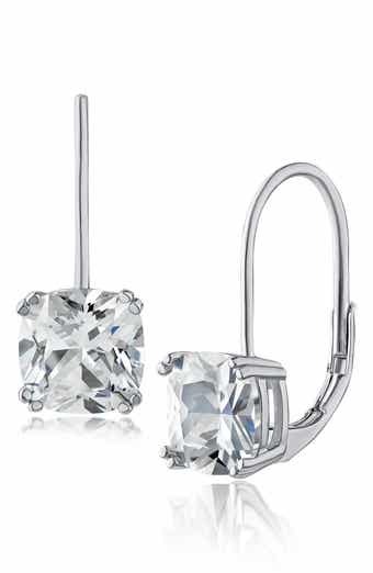 CZ by Kenneth Jay Lane Cushion Cubic Zirconia Drop Earrings