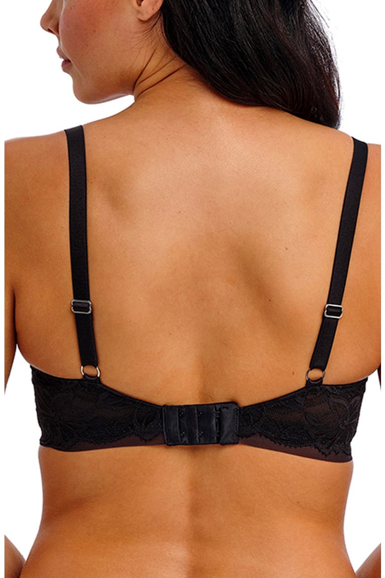 Abellia Underwire Push-Up Bra, Alternate, color, BLACK