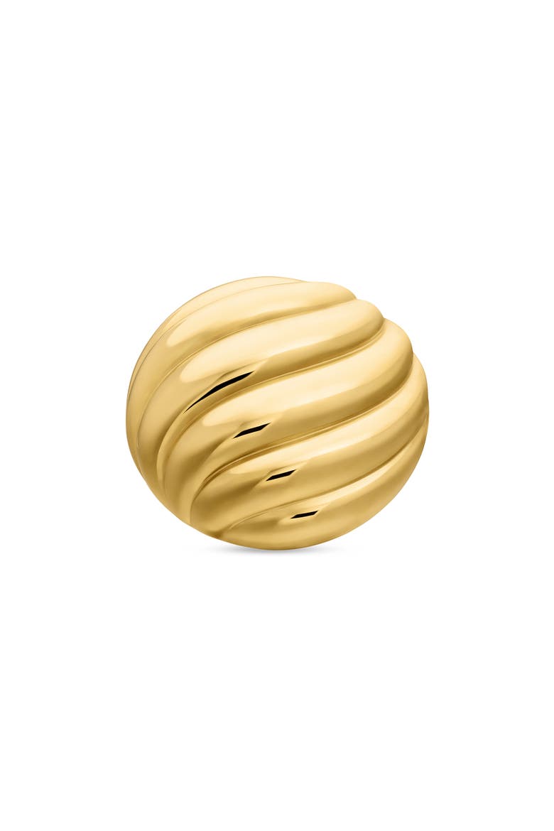 Sculpted Cable Stud Earrings, Alternate, color, 18K YELLOW GOLD