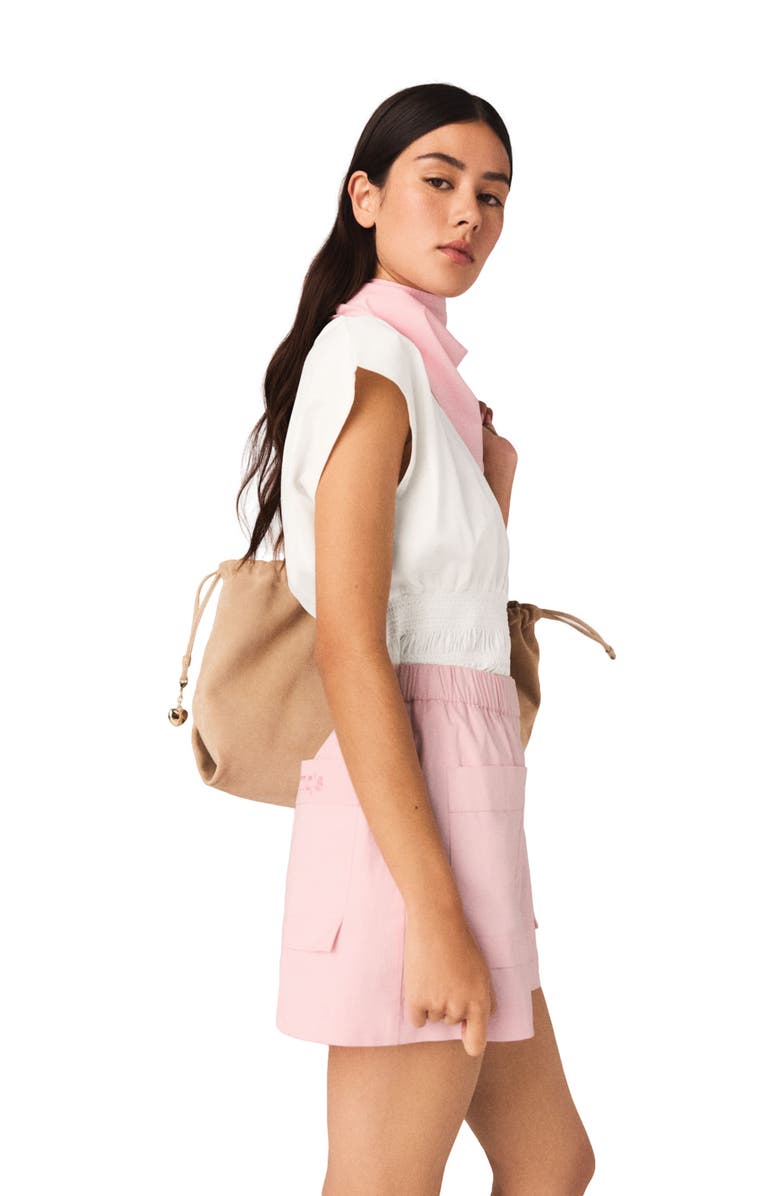 maje Cotton shorts, Alternate, color, Pink