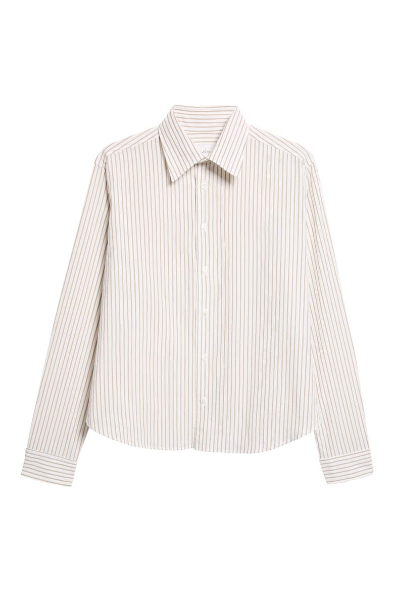 Sherman Stripe Cotton Button-Up Shirt, Alternate, color, STRIPE