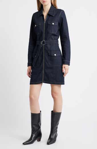 Rails Jefferson Belted Long Sleeve Utility Mini Shirtdress