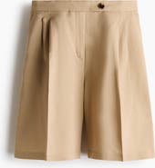 H&M Linen-blend Bermuda Shorts
