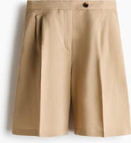 H&M Linen-blend Bermuda Shorts